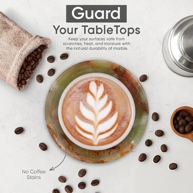 Набір підставок для напоїв з мармуру 6 шт SPESHSTONES