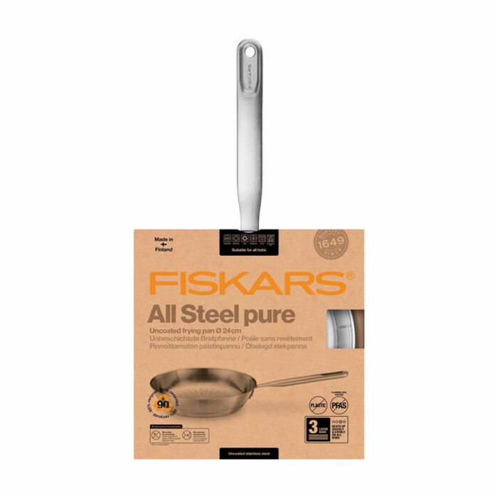 Сковорода Fiskars All Steel Pure матова 24 см (1065627)