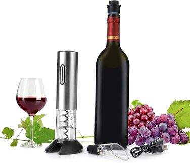 Електричний відкривач для пляшок вина 4-в-1 WIWONEY