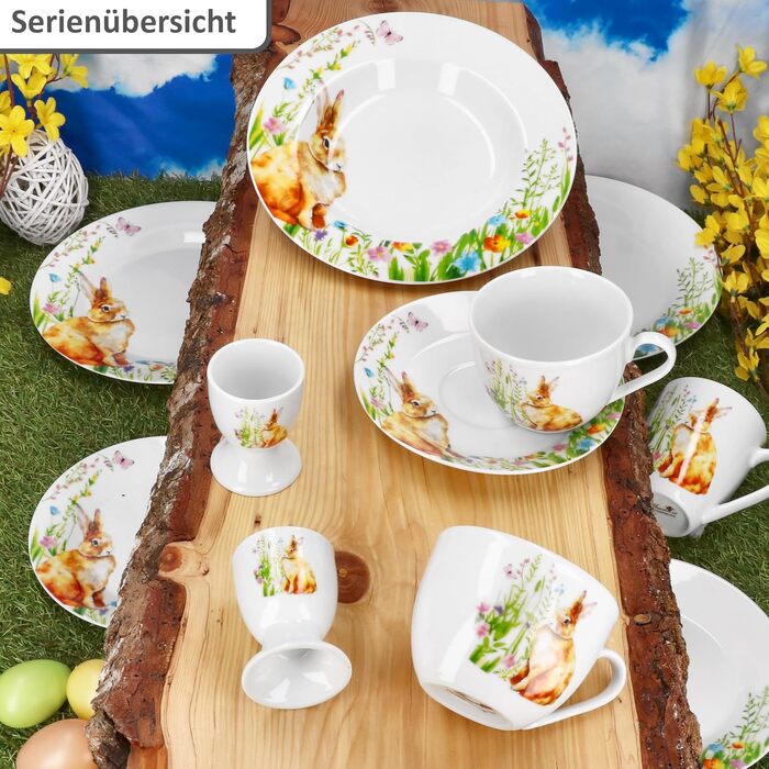 Набір з 6 обідніх тарілок на 6 осіб 27 см MamboCat