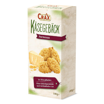 Хрусткі цукерки Crx Ksegebck 100 г, 10 шт. в упаковці (10 x 100 г) (10 шт. в упаковці - пармезан)