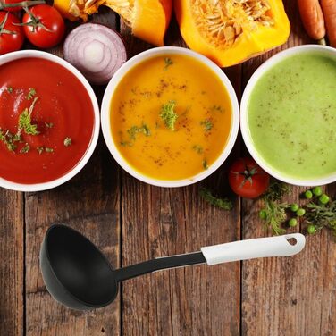 Половник 30 см, черно-белый Arcadalina Fackelmann