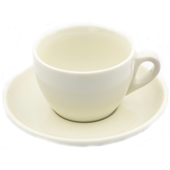 21266 Набір 2 предмети (чашка cappuccino Verona  колір Ivory 180 мл з блюдцем) серія 'Verona'