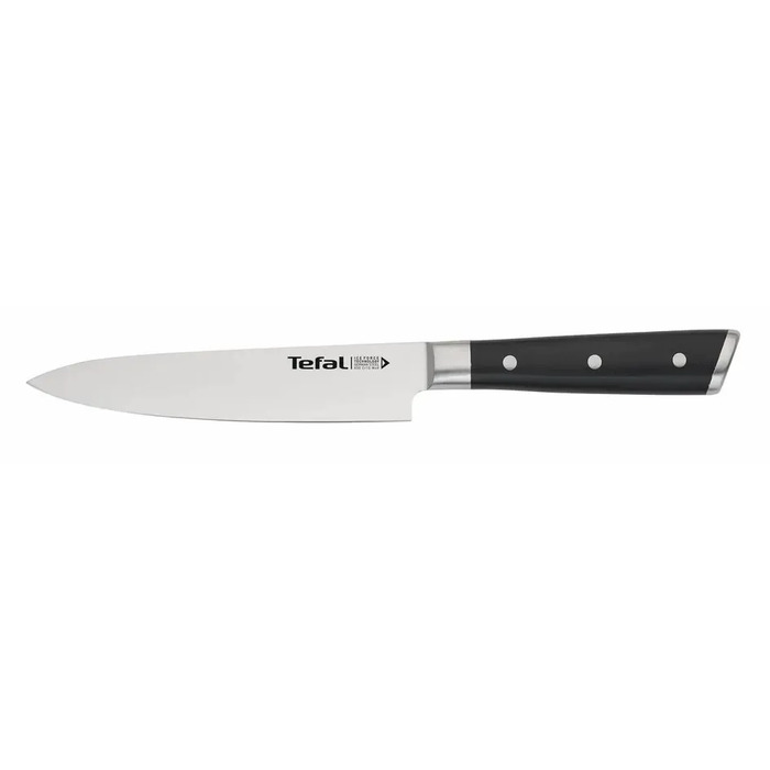 Набір ножів Tefal Ice Force, 2шт, нержавіюча сталь, пластик, чорний