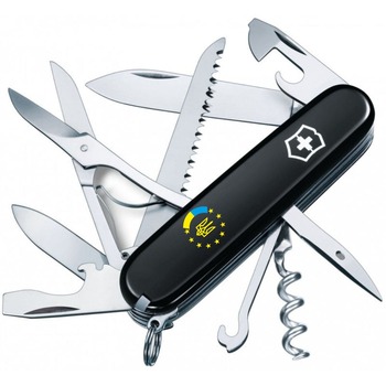 Ніж Victorinox Huntsman Ukraine 91мм/15функ/чорн /Україна ЄС