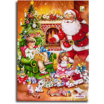 Адвент-календарь, 24 фигурки из молочного шоколада, мотив рождественских подарков Windel