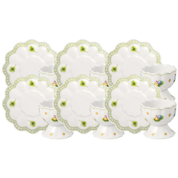 Набор из 6 подставок для яиц и 6 блюдец Easter Delight Villeroy & Boch