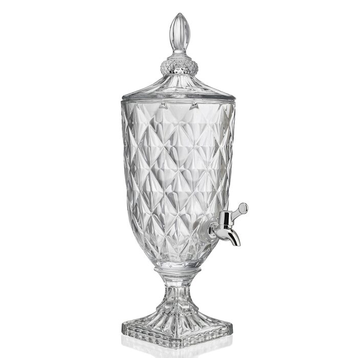 Стеклянный диспенсер для напитков с краном 3 л ZEERSHEE