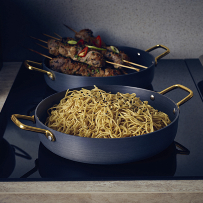 Сковородка для подачи 24*5.5 см, 1.9 л, круглая, алюминиевая, GenWare