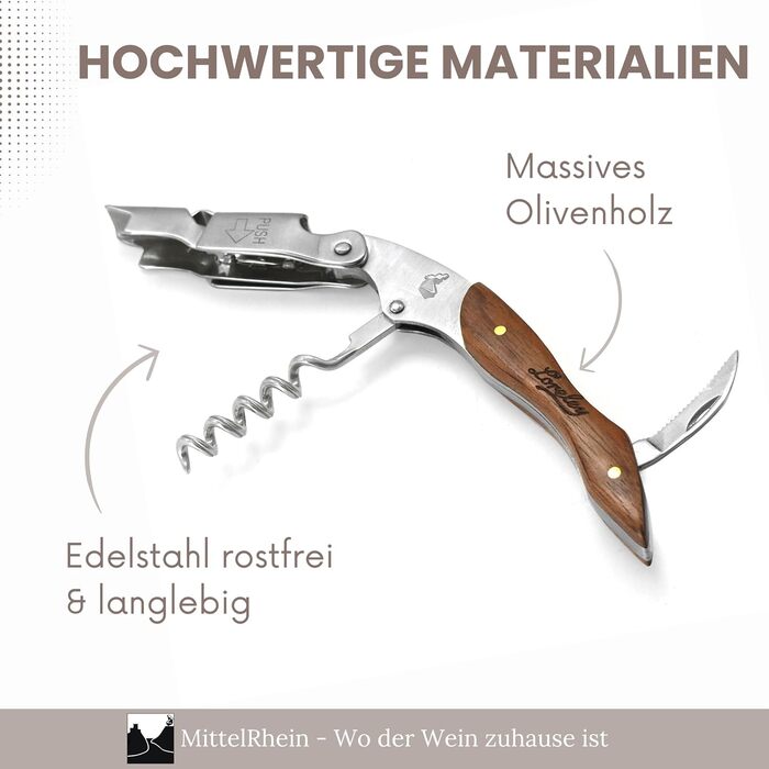 Професійний сомельє-ніж 3-в-1 LEONARDINO