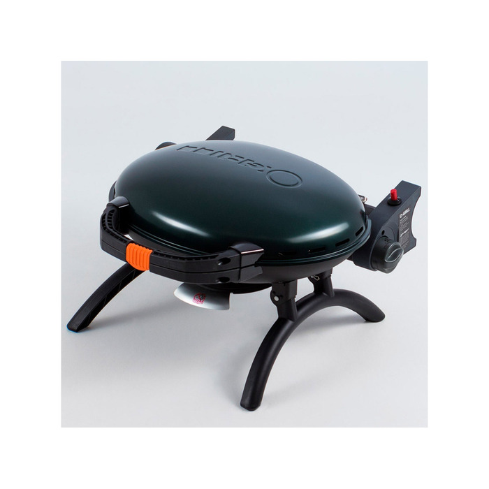 КОМПЛЕКТ Портативний переносний газовий гриль O-GRILL 500, зелений + шланг в подарунок! Код: 013367