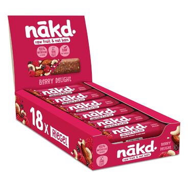 Батончики з фруктів та горіхів 18 x 35 г ягоди Nakd
