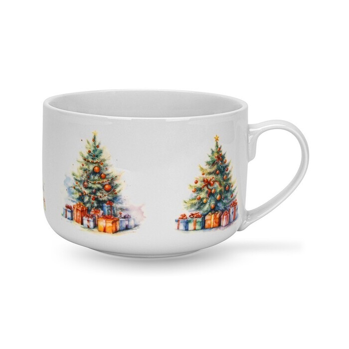 Кружка Fissman 700 мл NEW YEAR порцеляна (13764)