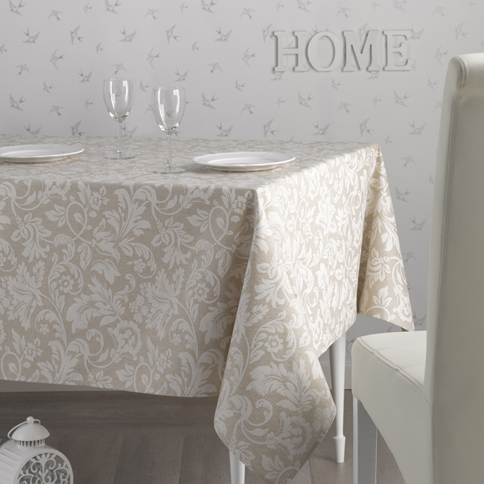 Скатерть Atenas Home Textile Versalles Beige, хлопок с покрытием, 150 x 250 см