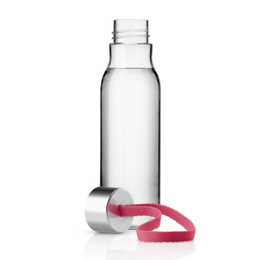 Пляшка 0,5 л прозора / рожева Trinkflasche Eva Solo
