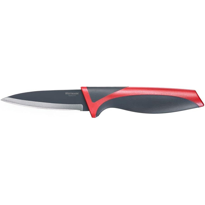 Набор ножей Westmark 5 шт., 1 большая разделочная доска и 4 ножа, разделочная доска 37 x 25,5 см, лезвие поварского ножа/ножа для хлеба 20 см каждое, лезвие универсального ножа 12 см, лезвие ножа для очистки овощей 8 см, 145222E6 (2 шт. нож для очистки ов