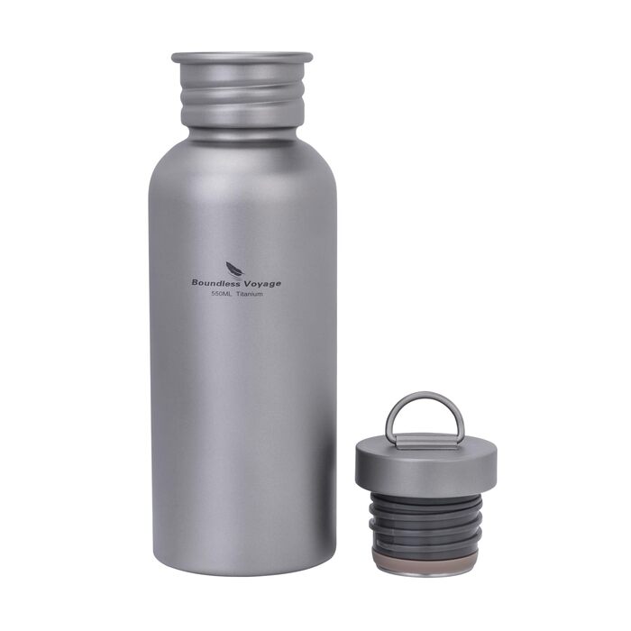 Титановая бутылка для кемпинга и походов 550 мл Boundless Voyage