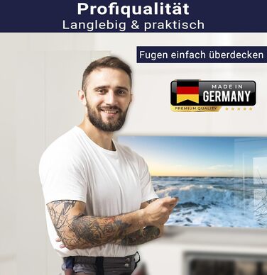 Кухонний фартух Timalo зі скляним виглядом Північне море, очерет, захід сонця, океан, солома 2-мм акрилове скло Бризкозахисна стіна для плити, скляний кухонний фартух, акрилові скляні стінові панелі, захисна панель для фартуха (120 x 80 см, 313- Хвилі на 