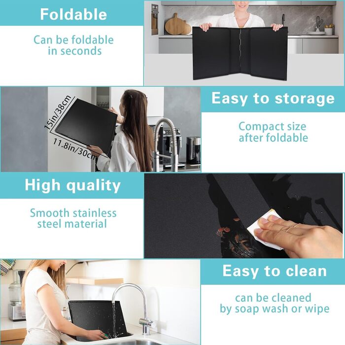 Складной брызгозащитный экран для плиты Wuciray