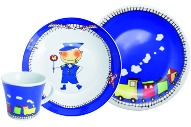 Набір дитячого посуду 3 предмета Kiddie Tableware Adventure Express Kahla