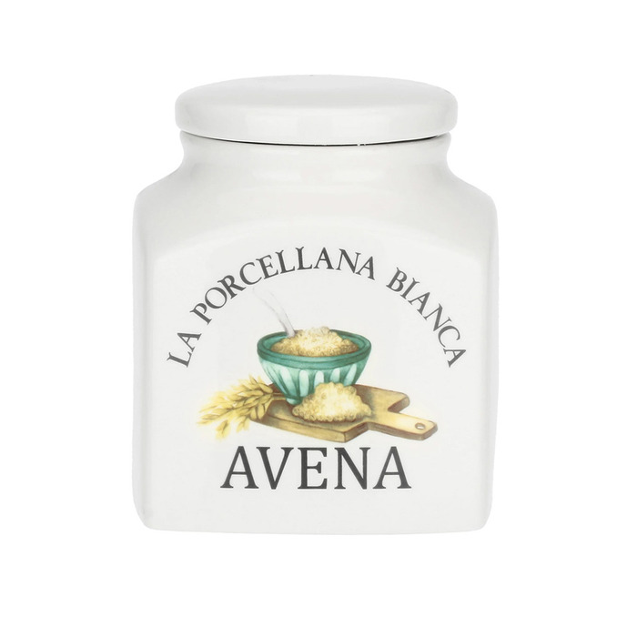 Банка для вівсяних пластівців La Porcellana Bianca CONSERVA, порцеляна, 1,1 л