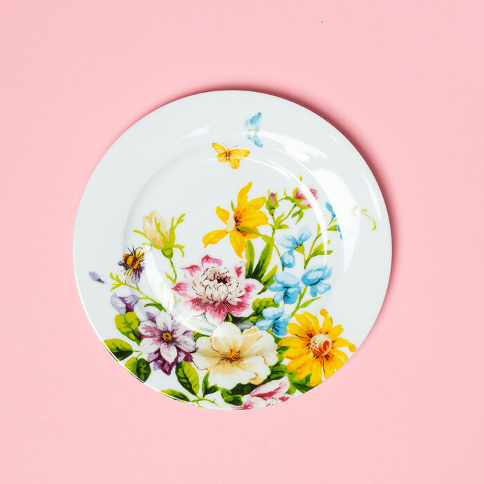 Тарілка десертна Katie Alice ENGLISH GARDEN Floral, фарфор, діам. 19 см