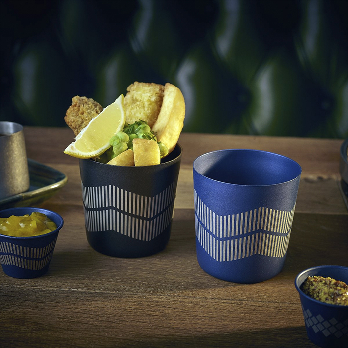 Стакан металлический 420 мл, Metallic Black Lined, GenWare