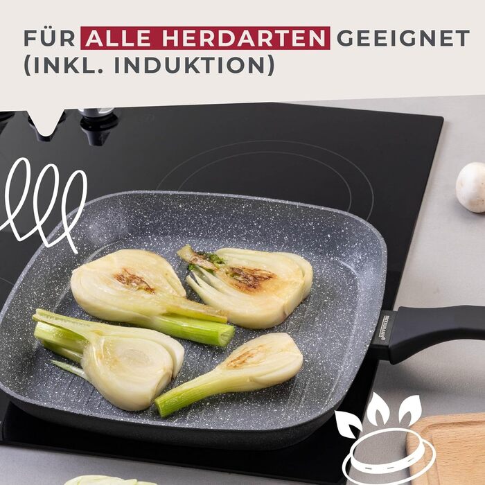 Сковорода-гриль 28 см з керамічним покриттям Cosmo Fackelmann