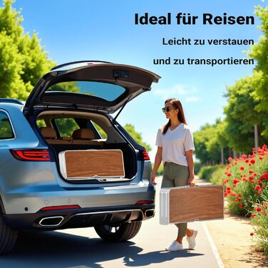 Раскладной кемпинговый стол с 2 лавками 90x66x70 см Wiltec