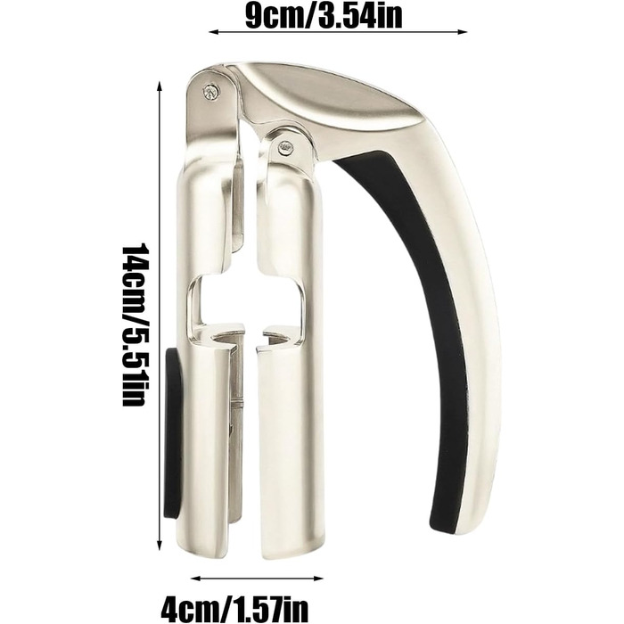 Металевий штопор для шампанського та вина Zqkimzi