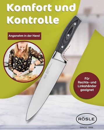 Ніж кухарський 20 см Wolfgrey Rosle
