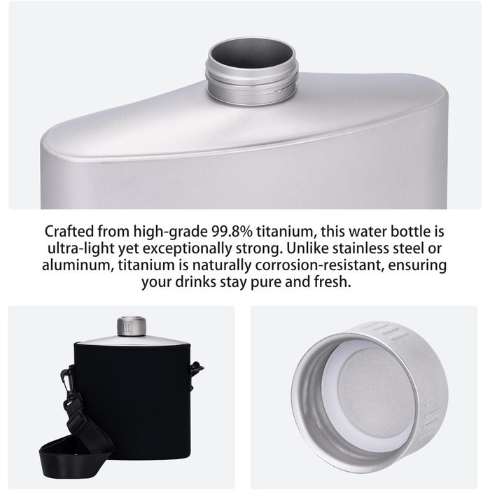 Фляга з антиковзною кришкою для кемпінгу 1,4 л Boundless Voyage