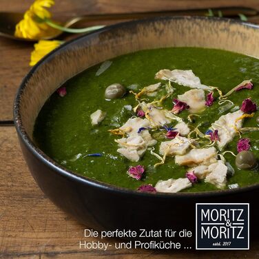 Набір посуду Moritz & Moritz VIDA з 18 предметів 6 осіб Елегантна тарілка, виготовлена з високоякісної порцеляни Набір посуду, що складається з 6 обідніх тарілок, 6 десертних тарілок, 6 супових тарілок (6 супових тарілок)