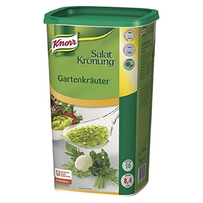 Заправка для салату Knorr Art (Легко готується, універсальна заправка для салату) 1 упаковка (1 x 1 кг) (Садові трави, 1 кг (1 упаковка))