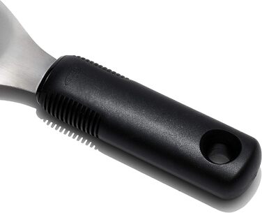 Ергономічна ложка для морозива OXO Good Grips з ежектором нержавіюча сталь 11,7 x 26,7 см, курок (лопатка, чорний)