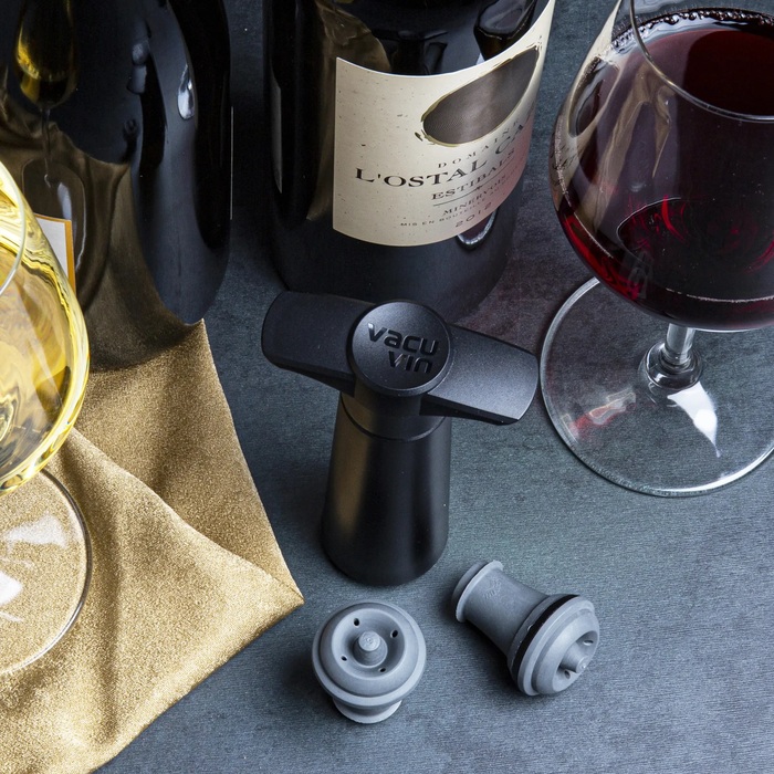 Вакуумная помпа для вина с пробками, набор 5 предметов Vacu Vin