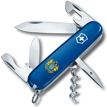 Ніж Victorinox Spartan Ukraine 91мм/12функ/син /Великий Герб України