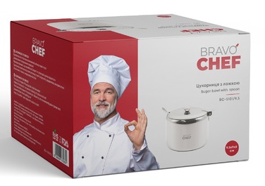 Цукорниця Bravo Chef з ложкою (6867983)