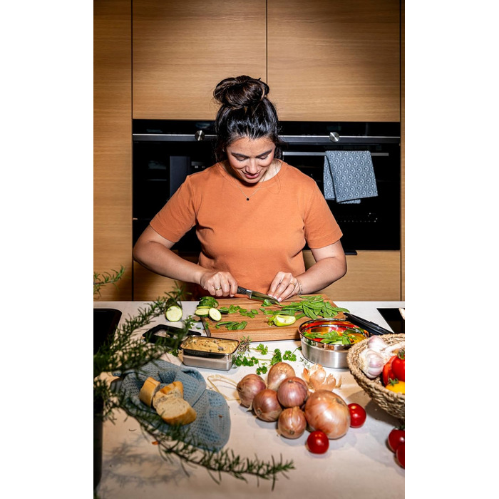 Контейнер для хранения 0,6 л прямоугольный, нержавеющая сталь FLEXX 2GO Rosle