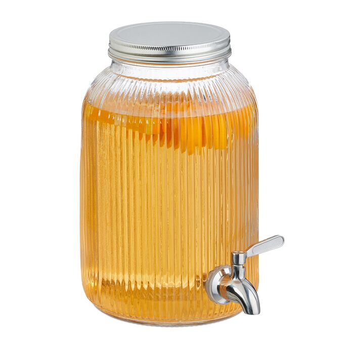 Диспенсер для напоїв з краном та кришкою 4 л Relaxdays