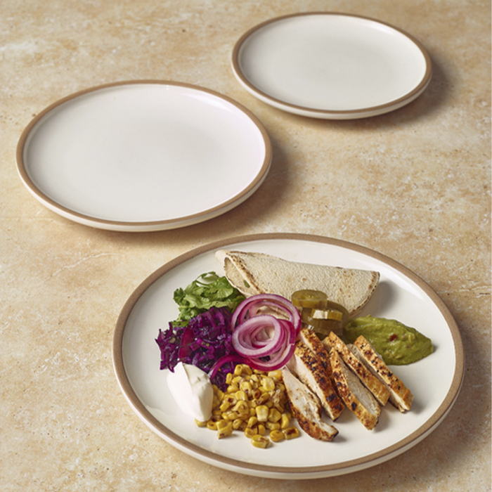 Тарелка 23 см, Kava White Stoneware, GenWare