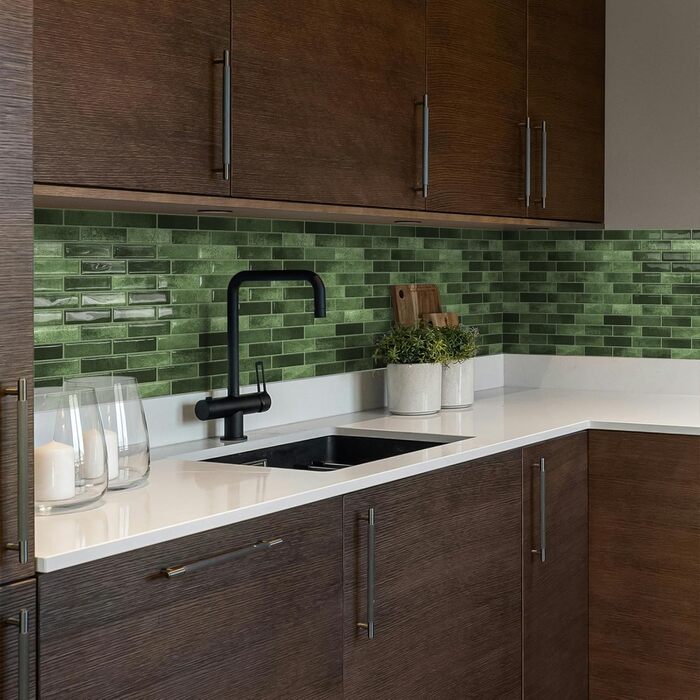 Самоклеящиеся премиальные наклейки для кухни 30 х 30 см TRADEDOWNCO PEEL & STICK TILES