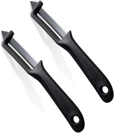 Овочечистка для спаржі 18 см, набір 2 предмети, чорні Fackelmann