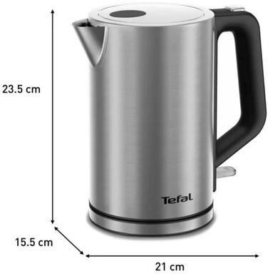 Tefal Электрочайник Bronx Electric, 1.7л, нерж. сталь, серый