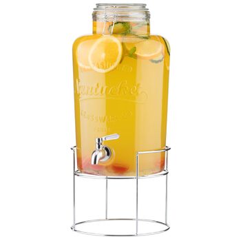 Диспенсер для напитков с металлической подставкой 8 л Navaris