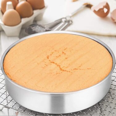 Форма для випікання кругла 20 см, набір 2 предмети, нержавіюча сталь Homikit