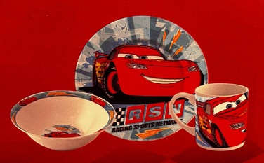 Детский набор для завтрака Disney Cars, 3 предмета P:OS