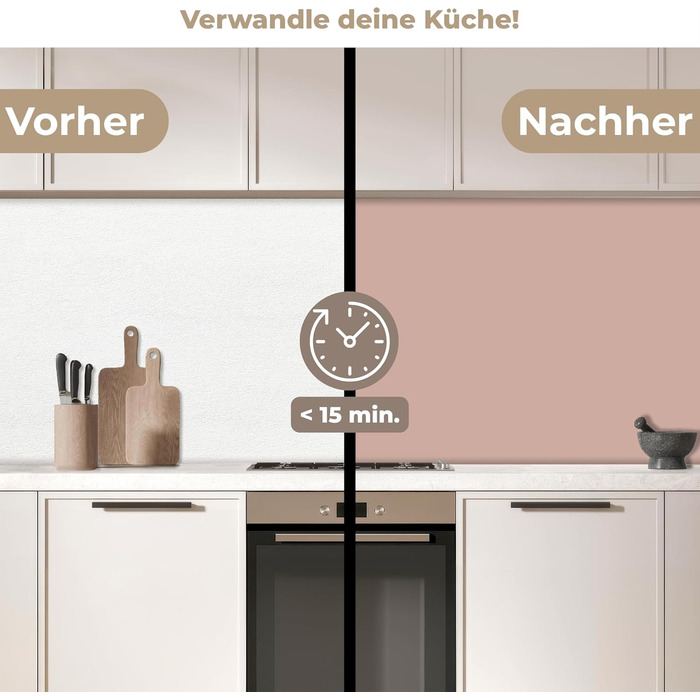 Кухонний фартух 60x250 см, самоклеючий фартух, кухонний фартух, кухонний фасад, самоклеючі кухонні фартухи - Осінь (Рожевий - Палітра, 80 x 400 см)