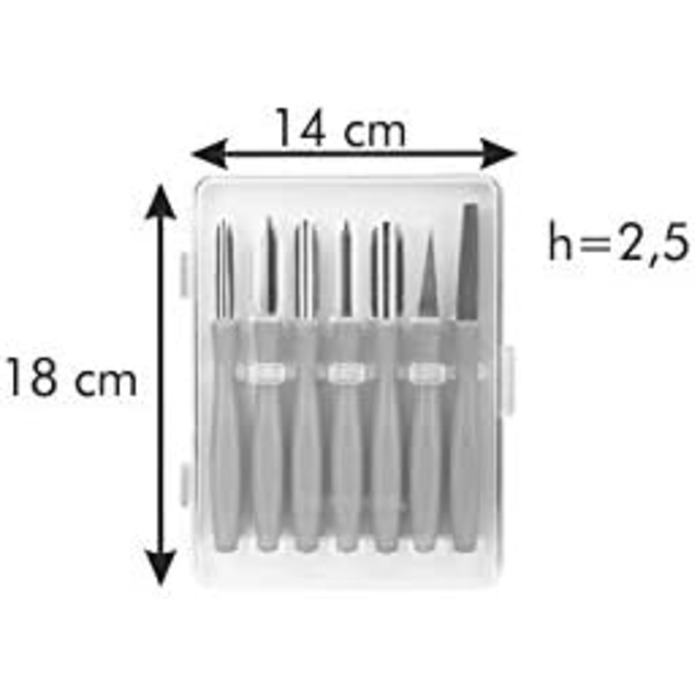 Набор ножей для карвинга (3 предмета) для креативного оформления фруктов, овощей и сыра вырезание, декорирование, сервировка и гарнировка. Нескользящая ручка, лезвия из нержавеющей стали.