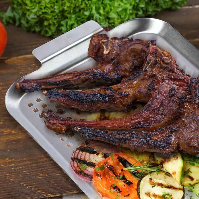 Перфорированный вок-деко 41,8 x 2,5 x 25,3 см GRILLI 777625 Код: 013399